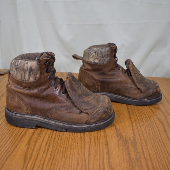 Men Rocky Work Smart Welder Safety Shoes Work Boots Leather Size 8 Steel Toe main image 10